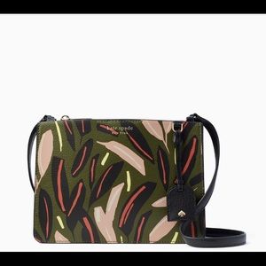 Kate Spade Eva Modern Feather Crossbody Purse New